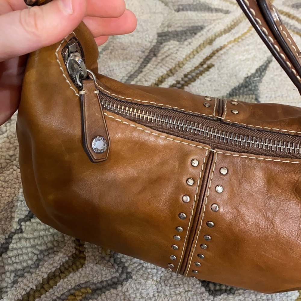 💕 Michael Kors tan vintage leather hobo bag 💕 - Picture 9 of 15